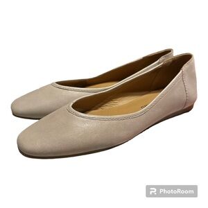 Lucky Brand Alanya Grey Leather Flats